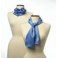 French Blue Silk Scarf - 10"x54"